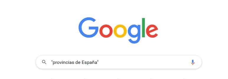 Comillas trucos google