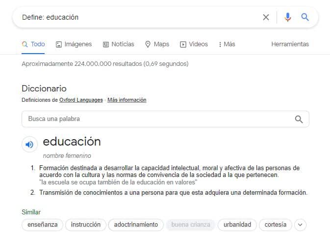 Define trucos google