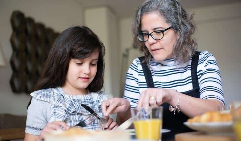 Juegos comida saludable en familia