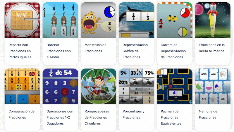 Juegos fracciones
