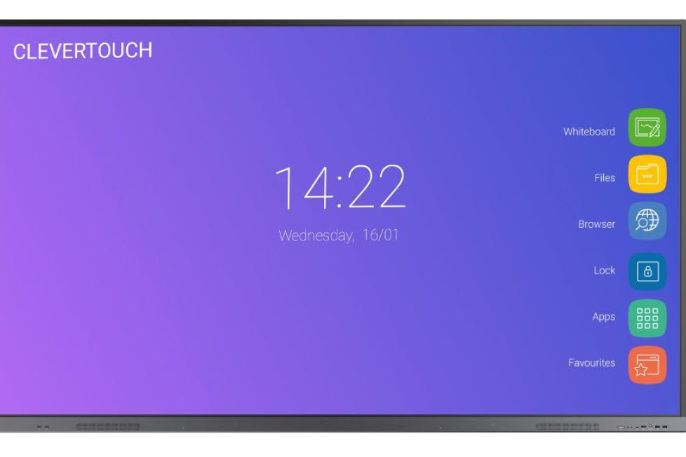 Monitores interactivos de 75 pulgadas asequibles Clevertouch Serie M