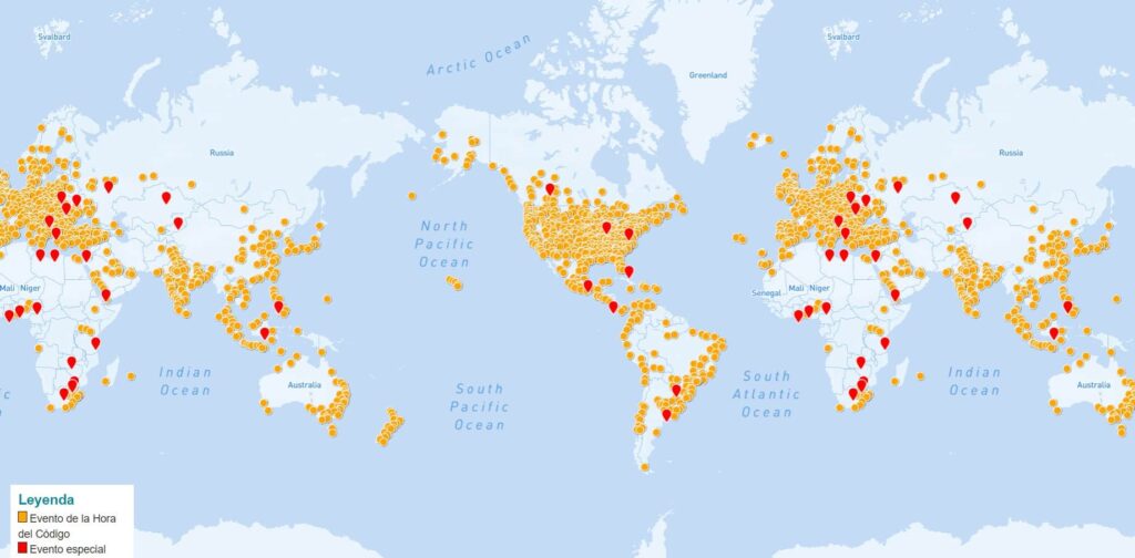 Mapa Hora Del Código