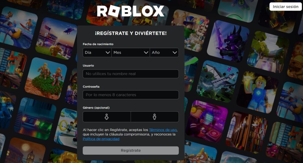 Registro Roblox