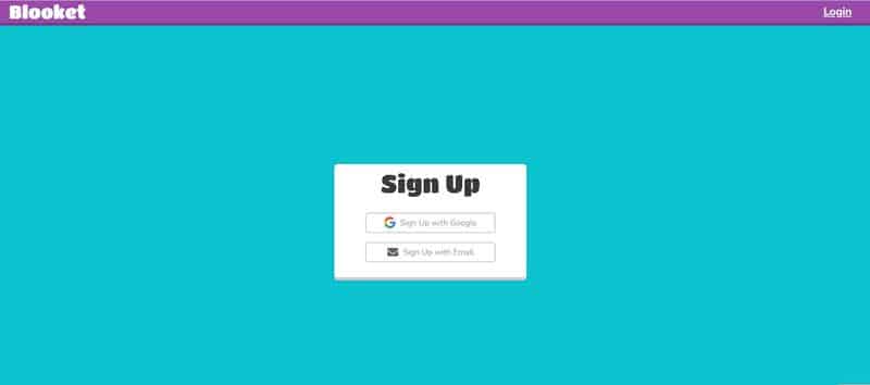 Blooket sign up