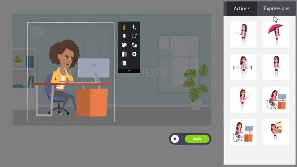 Gestos y expresiones Animaker