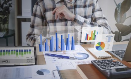 businesspeople working finance accounting analyze financi