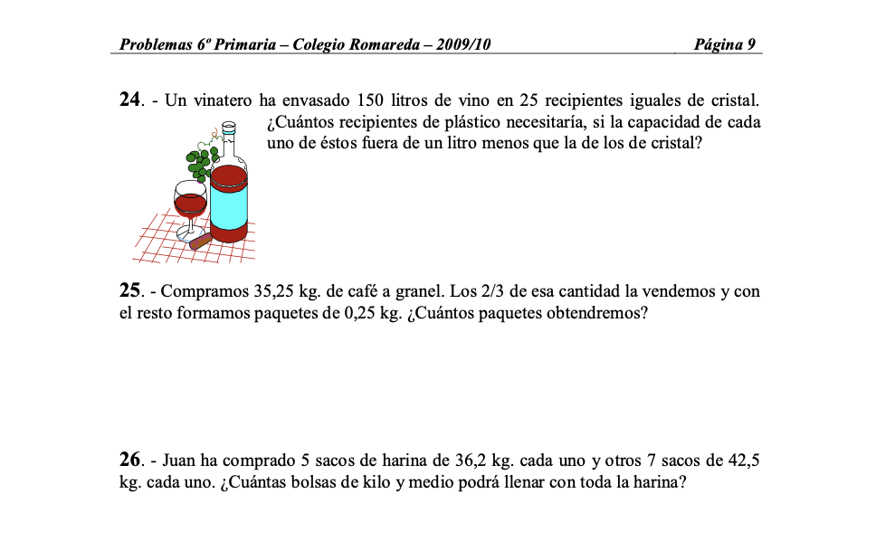 Cuadernillo para 6º de Primaria 