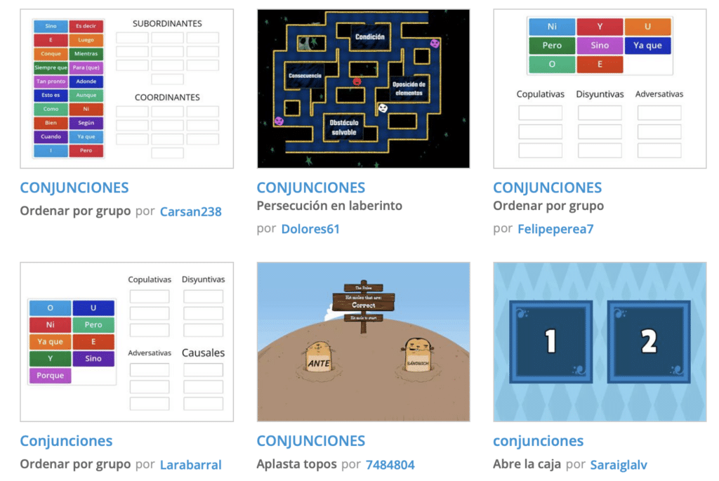 Recursos Conjunciones 3