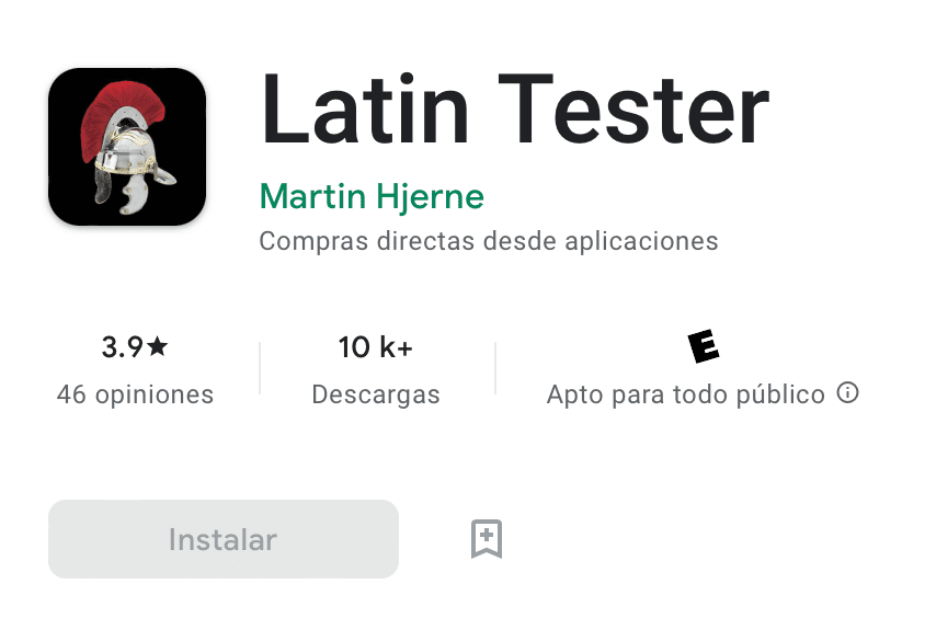 latin tester