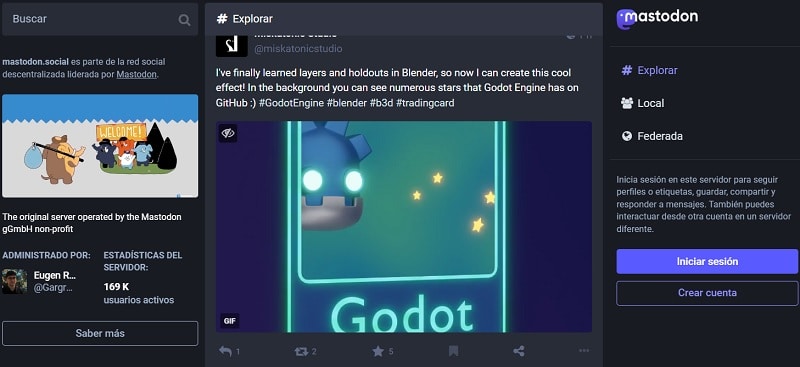 Mastodon alternativas a Twitter 