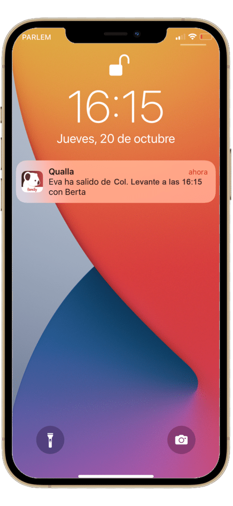 Qualla Family Notificacion Recogida