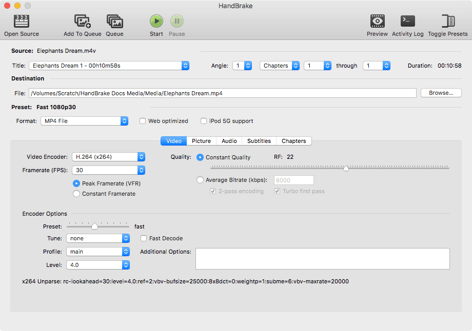 Handbrake mac