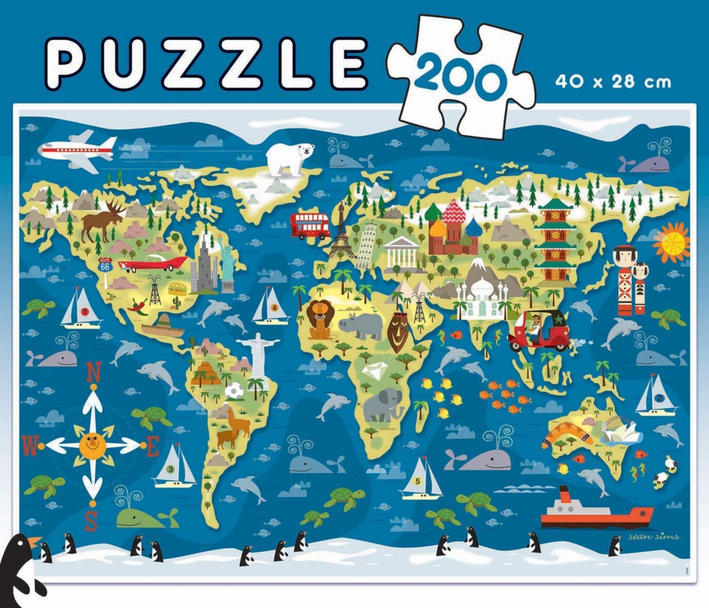 Mapamundi Puzzles Educativos