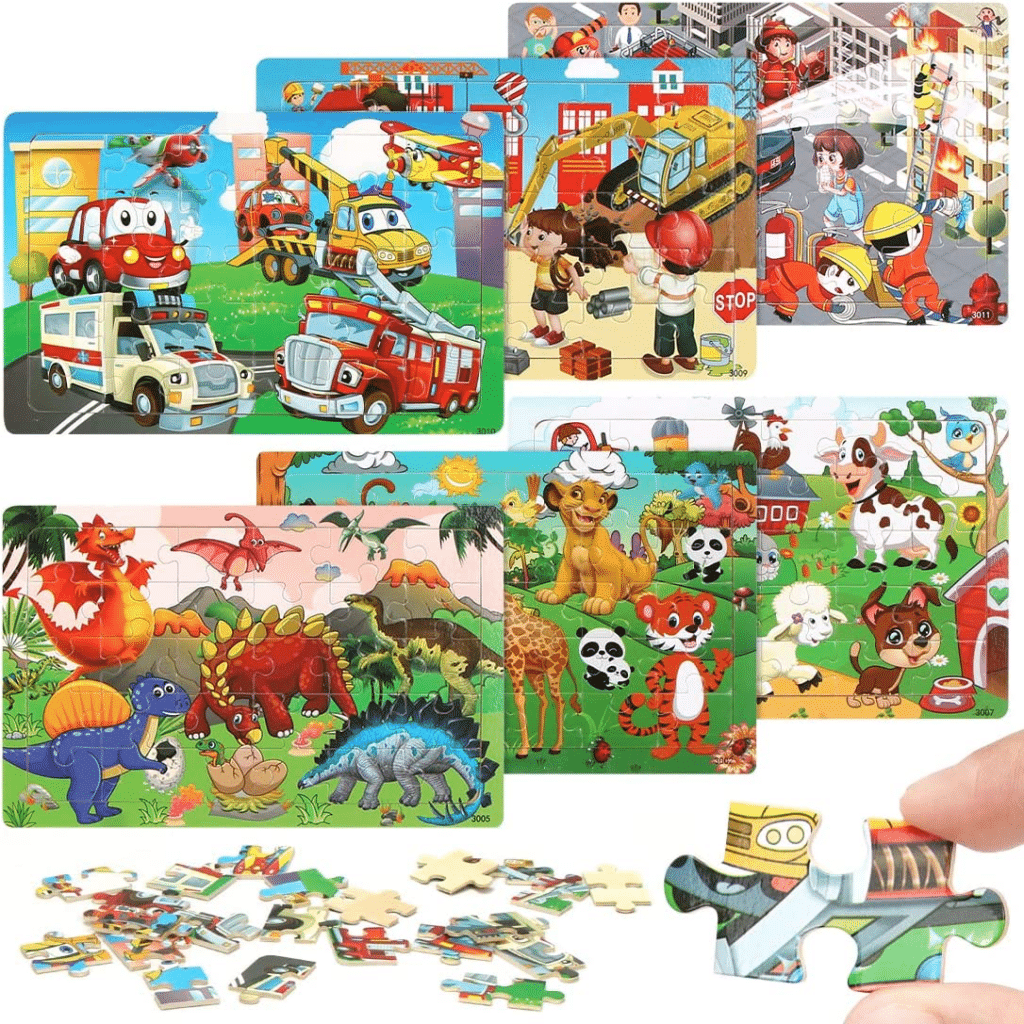 Seis Puzles Puzzles Educativos