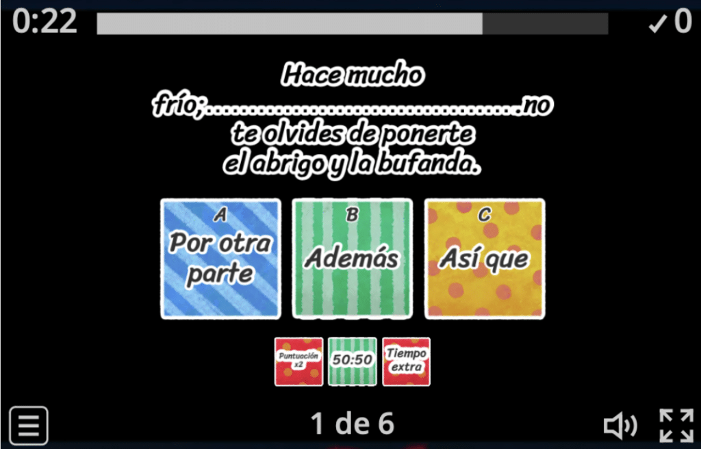 cuestionario conectores textuales
