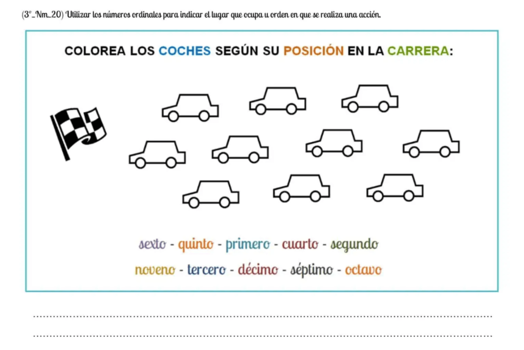 Recursos Para Trabajar Los Números Ordinales En Primaria