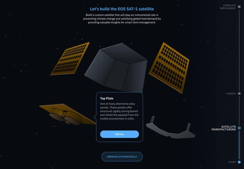 construir un satélite