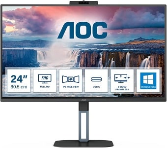 Aoc 24V5Cw/Bk, Monitores Ergonómicos Para La Productividad