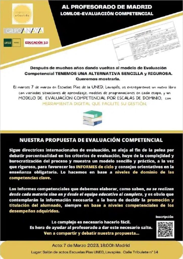 Presentación del libro LOMLOE II eventos marzo 2023 