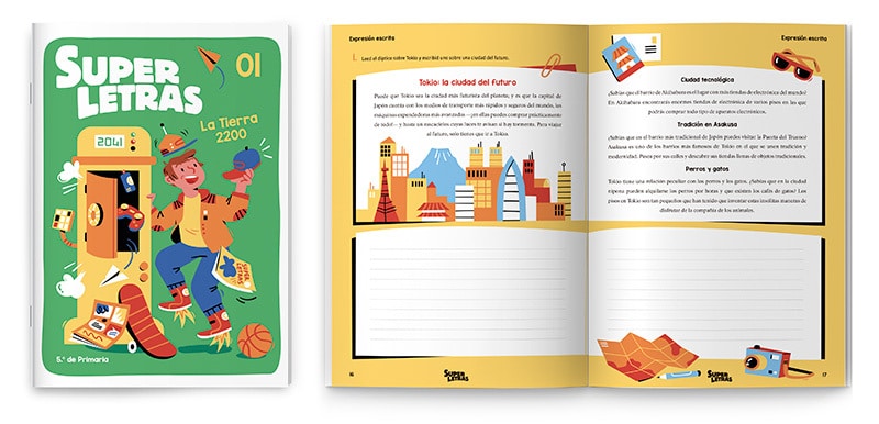 Super Letras textos multimodales La Tierra 2200 