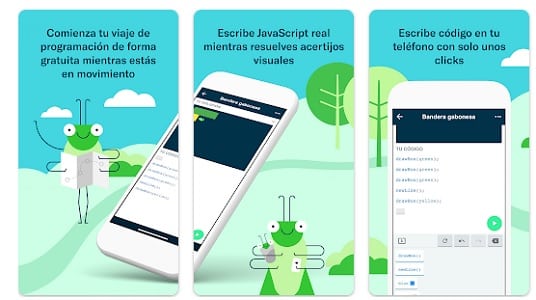 app Grasshopper: recursos para aprender a programar en JavaScript