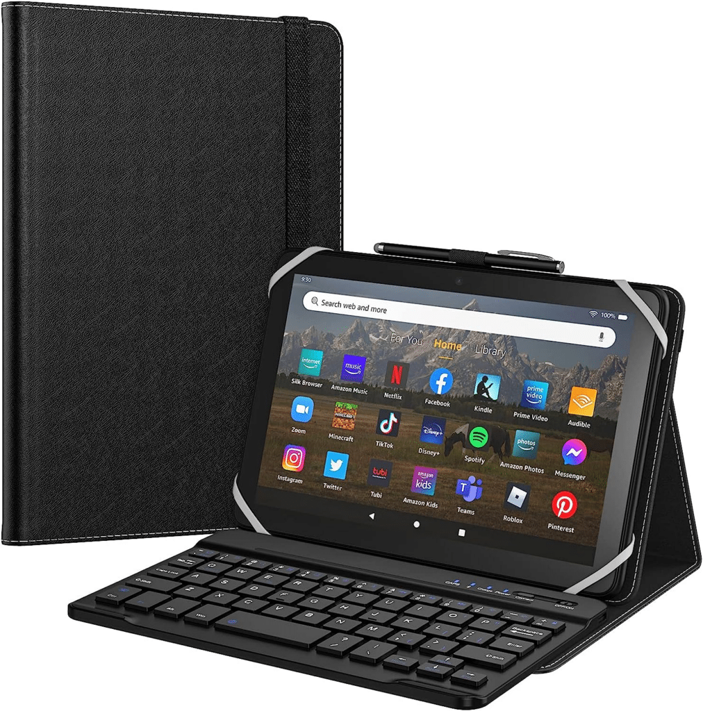 Moko Funda Universal Con Teclado Para Tablet De 7- 8 Pulgadas