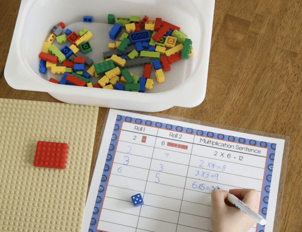 LEGO Ideas DIY para aprender las tablas de multiplicar