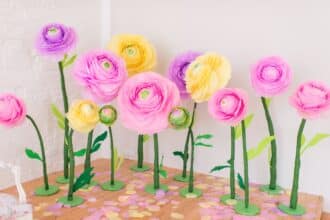 flores de papel caseras