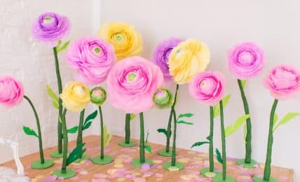 flores de papel caseras