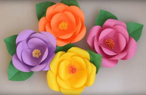 flores de papel Día de la Madre manualidades