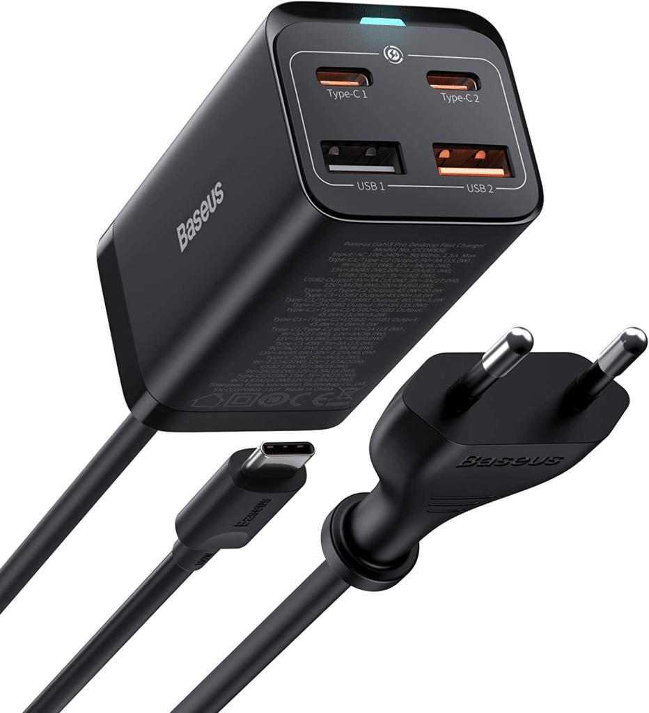 Baseus 65W Cargador GAN USB C cargadores compatibles con la carga rápida