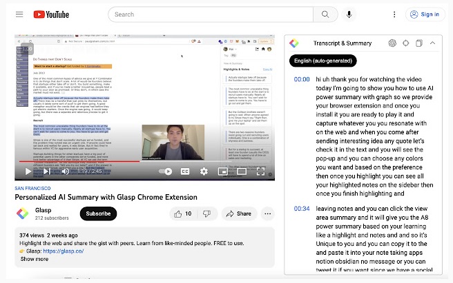 YouTube & Article Summary with ChatGPT- extensiones gratuitas de chatgpt para chrome