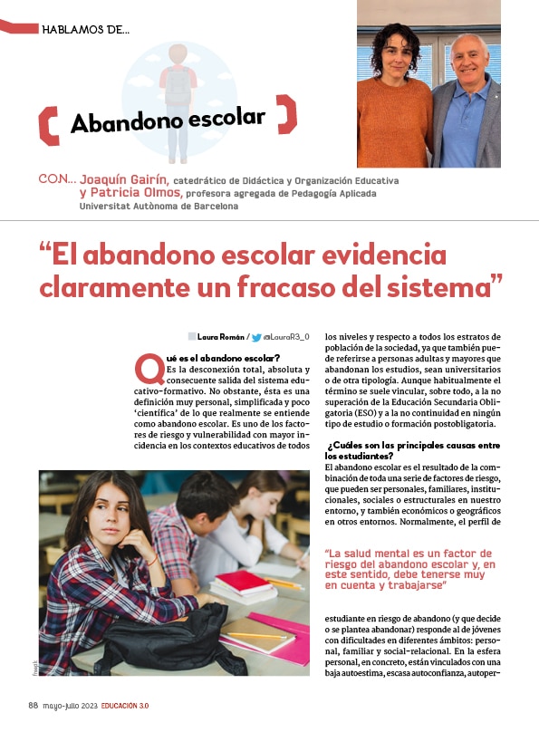 Hablamos de abandono escolar