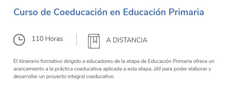 Coeducación en Primaria