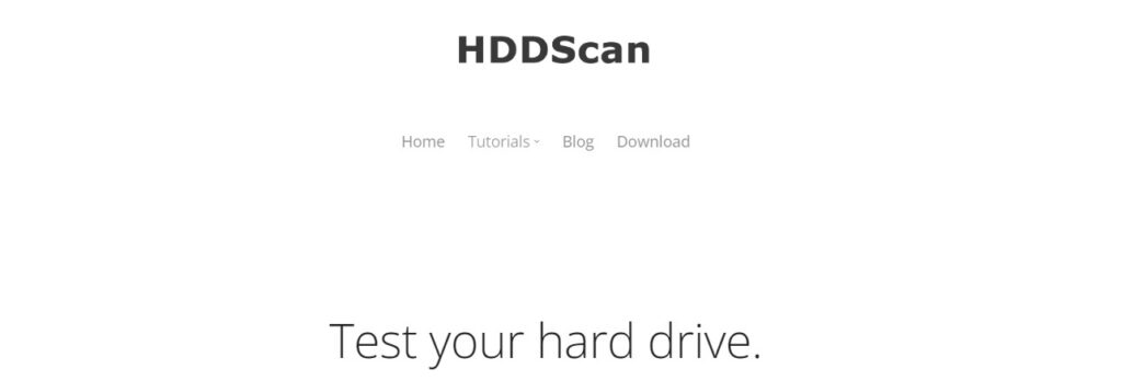 HDDScan