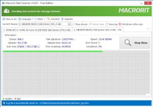 Macrorit scanner disco duro