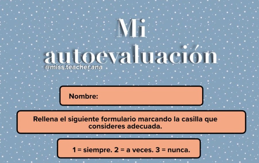 Mi autoevaluación
