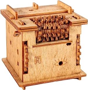 Caja Rompecabezas Escape Room De Madera.