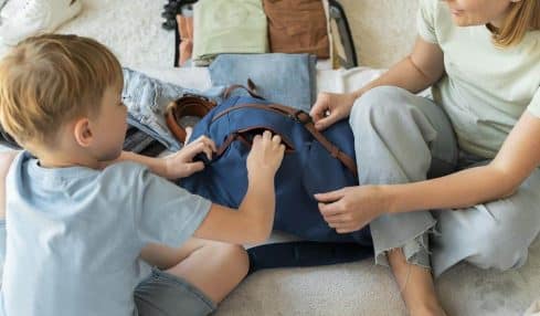 viajar niños