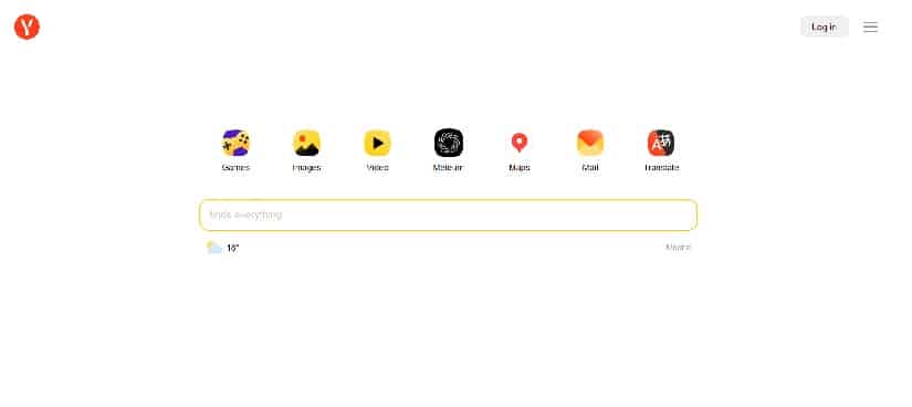 Yandex, buscadores alternativos a Google