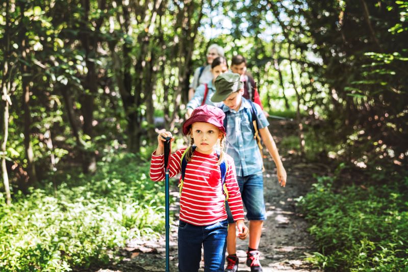 Familia De Ruta Actividades Verano