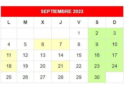 Calendario Escolar 2023 Madrid