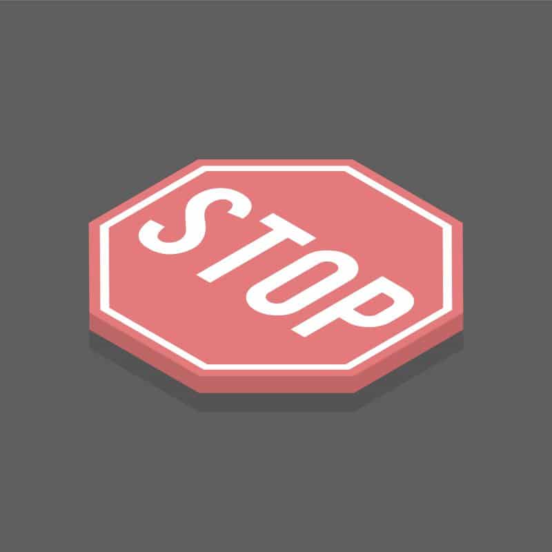 Cartel STOP