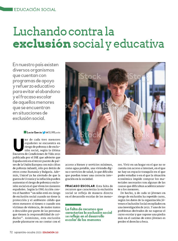 Luchando contra la exclusión social y educativa