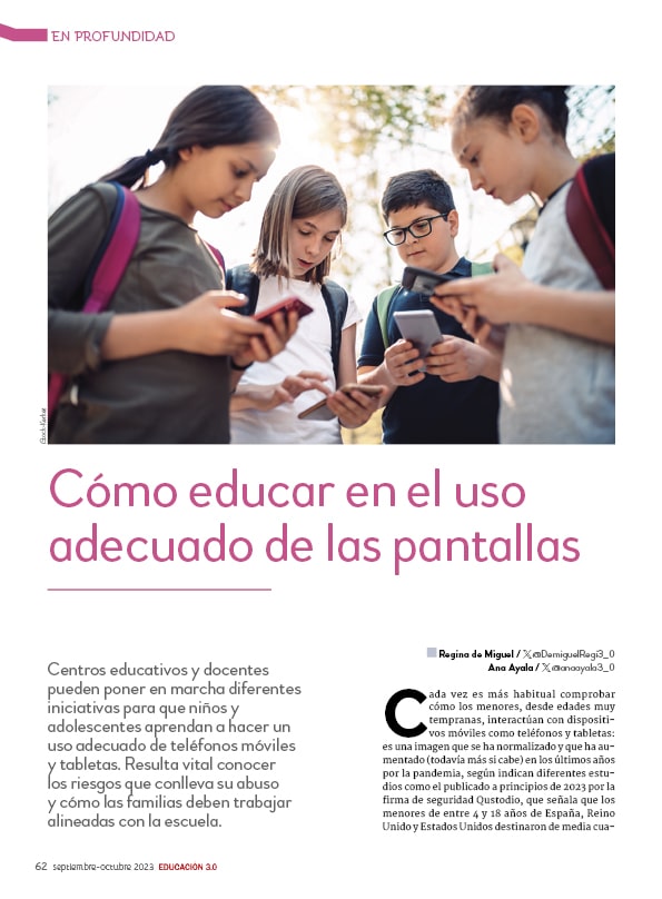 Cómo educar en el uso adecuado de las pantallas