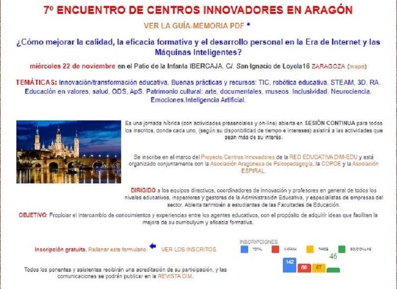 Centros Innovadores Aragón Eventos Educativos De Noviembre De 2023