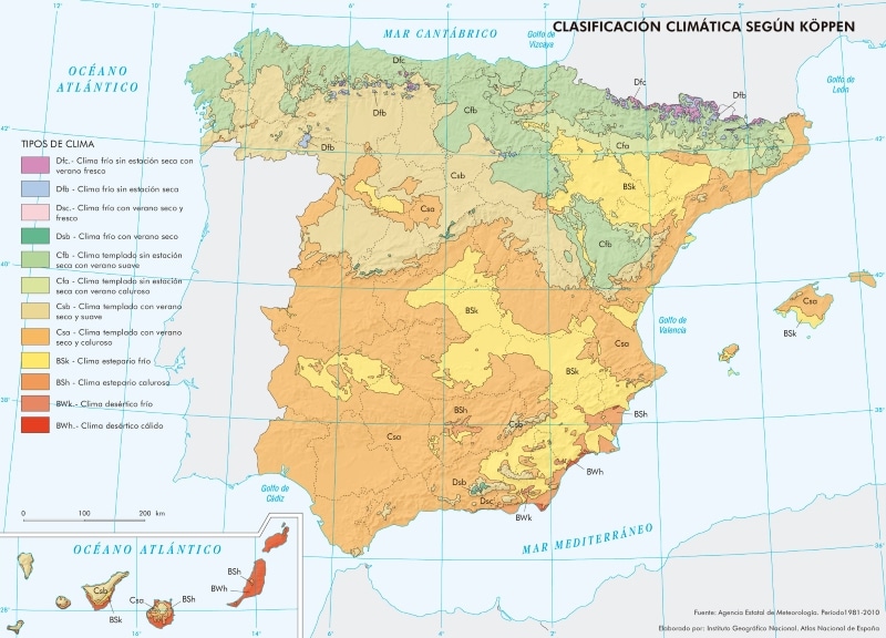 los climas de España