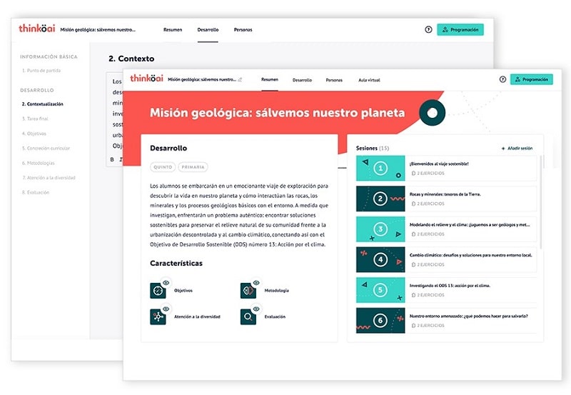 thinköai, una plataforma de Inteligencia Artificial para crear todo tipo de contenidos educativos