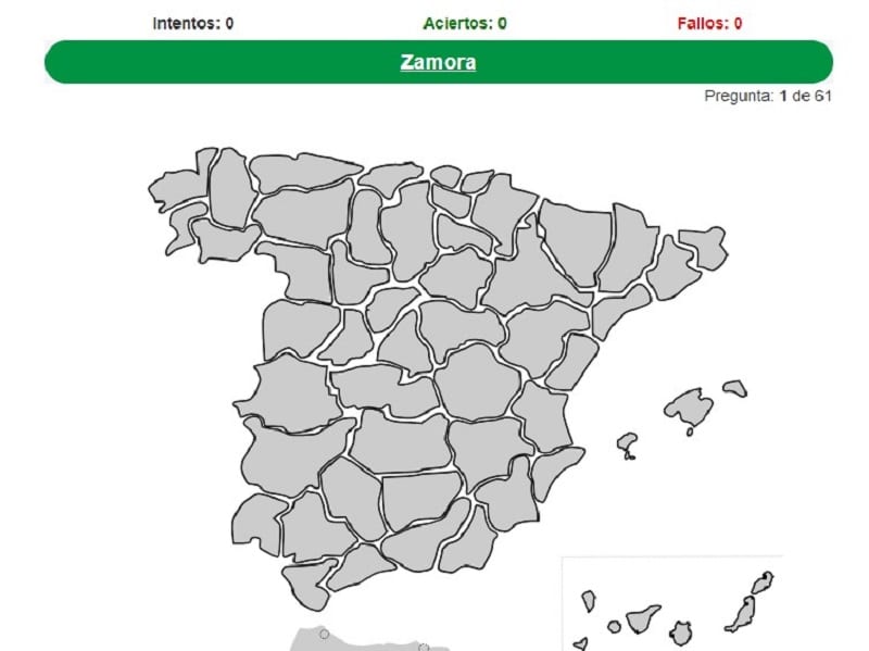 Mapa aprender provincias