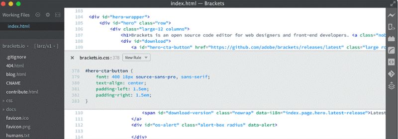 Brackets Editores De Código Gratuitos